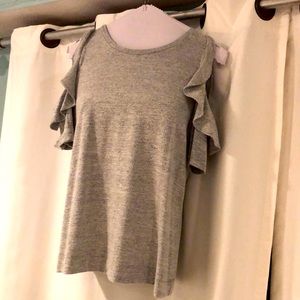 Women’s Loft Small Petite Top with cut out sleeves.